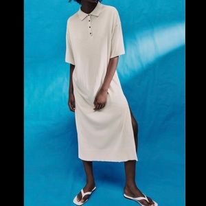Zara Polo Knit Long Dress 🌸